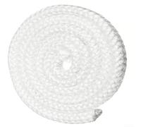 Joint de porte durable en fibre de verre pour brûleur à bûches, blanc, 299,7 cm de long, convient pour les cheminées (8 mm x 3 m de long)