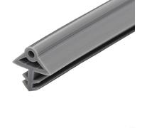 Joint de porte en caoutchouc 5 m - Texture bois poreux - Réduction du bruit et coupe-vent - Convient pour portes, armoires et meubles - Gris