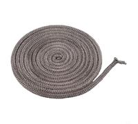 Joint de porte en fibre de verre de 9 mm x joint de corde pour poêle à bois, portes de brûleurs à bois, gris foncé, cordon en fibre de verre haute chaleur