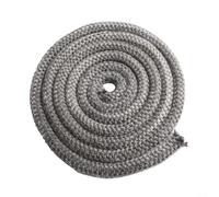 Joint de porte en fibre de verre pour poêles à bois et à granulés, cordon d'étanchéité rond de 8 à 16 mm avec colle, 2 x 5 m de long (2,5 m x 10 mm)