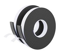 Joint de porte en mousse haute densité, 2,5 cm de large x 0,6 cm d'épaisseur, 2 rouleaux au total, 10 m