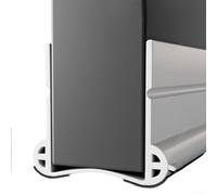 Joint de porte en PVC coupe-vent et insonorisant avec dos pour améliorer l'efficacité énergétique et maintenir des pièces calmes (blanc)