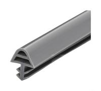 Joint de porte en silicone 5 m pour espaces de 2 à 5 mm, insonorisant, réduction du bruit, installation à fente pour portes en bois, blanc (R)