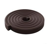 Joint de porte en silicone pour fermer les espaces jusqu'à 15 mm et améliorer le confort de la pièce en bloquant les flux d'air indésirables (marron)