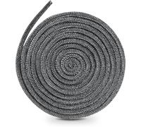 Joint de Porte Four, 12mm x 2,5m Joint Tressé pour Insert et Poêle, Joint de Cheminée Porte de Poêle Cordon, Joints en Fibre de Verre, Pour les Cheminées, les Cuisinières