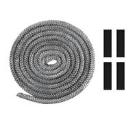 Joint de Porte Four, Joint de Cheminée Insert Poêle, 12mm x 2,5m, avec 4 Joint Tape, Ligne D'étanchéité pour Portes de Cheminée