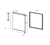 Joint de porte (partie congélateur repère 16) Réfrigérateur congélateur (DA97-19850E SAMSUNG)