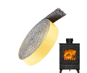Joint de porte poêle à bois de rechange isolant ignifuge pour inserts du | Joint de corde de porte de poêle haute température pour brûleur, chaudière, tuyau d'échappement, chambre de combustion, avec