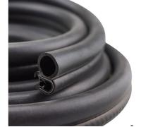Joint de porte universel en caoutchouc - MHY® - 6m - Caoutchouc mousse EPDM - Pince en acier intégrée