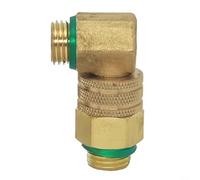 Joint de raccordement fabriqué en cuivre avec pivot à 90 degrés pour machines à tubes médicaux et pulvérisateur à haute pression (filetage mâle)