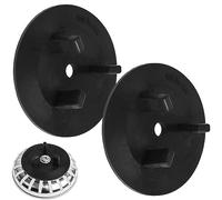 Joint de Rechange, 2 pièces, Compatible avec Les siphons IKEA ATLANT et DOMSJÖ, Panier d'évier pièce de Rechange en Caoutchouc, en Noir, à Visser sur Le Panier d'évier, Bouchon d'évier Joint à lèvres