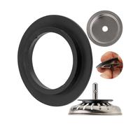 Joint de Rechange avec Base pour Panier à Tamis, 1 Set, Évier Panier à Tamis Bague d'étanchéité avec Ø 52,5 mm extérieur, Ø 32,8 mm intérieur, 5 mm d'épaisseur, Ø 40 mm Base