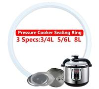 Joint de rechange en caoutchouc de silicone pour autocuiseur électrique compatible avec 2 capacités de 5 L à 8 L EnsuFor Ring Cooking Safety (5/6L)