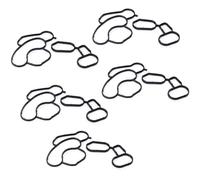 Joint de Refroidisseur Lot de 5 joints de boîtier de filtre à huile, 11427508970/11427508971, pour BMW E81, E87, E46, E90, E60, E83, N45, N43, N42, N46