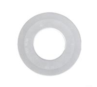 Joint de réservoir de toilette pour vannes de chasse Geberit anti-fuite en caoutchouc et silicone, double taille, 68 x 46 mm, 63 x 33 mm, ajustement sécurisé, noir et blanc, facile à installer