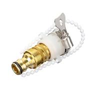 Joint de robinet de 1,27 cm avec chaîne perlée - Adaptateur universel de robinet pour tuyaux de machine à laver et tuyau d'eau de jardin durable