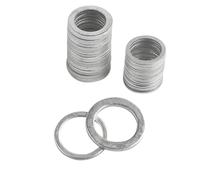 Joint de rondelle en aluminium M6-M26, 200 pièces, joint métal plat, bouchon d'étanchéité à l'huile, joints fixation Pour Vis Et éCrous(18x22x1.5mm)