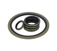 Joint de rondelle M5 M6 M8 M10 M12 M14 M16 M18 M20 ~ M60, rondelle collée, joint de vidange d'huile en caoutchouc métallique, ensemble d'assortiment de joints d'étanchéité(M13,20pcs)