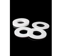 Joint de rondelle plat en PTFE for manomètre, diamètre intérieur 31.5-60mm, Solution d'étanchéité à haute température, 20 pièces(58x63x1.5mm)