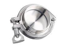 Joint de serrage en acier inoxydable, Ensemble d'union de virole de soudure sanitaire 304 SS, capuchon d'extrémité à trois pinces, joint en silicone 19-168mm OD(133mmx145)