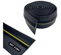 Joint de seuil de porte de garage 3M, Joint de Seuil Universelle, Joint de porte de garage Seuil d'étanchéité en caoutchouc pour les bas de porte basulante ou standard (Noir, 90mmx13mmx6m)
