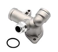 Joint de sortie d'eau en aluminium Connecteur de logement Tuyau d'eau Bride de liquide de refroidissement pour AUDI A4 B6 B7 1.8T Avant Cabrio Seat Exeo 2002 2003 2004 2005 2006-2008 06B121132E