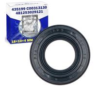 Joint de Soupape Rotative pour Lave Vaisselle 18x10x4 mm avec Code Original 481253029121 C00313130 pour Whirlpool pour Bauknecht 435199 pour Küppersbusch - Garantie de 10 Ans - MONTERAL