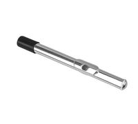 Joint de tête de flûte en métal argenté 23 cm pour musiciens à vent et étudiants