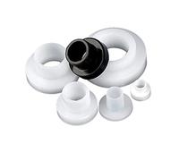 Joint de transistor en nylon à vis La rondelle en plastique de type T-STEP,Black,TW-10 (50pcs)