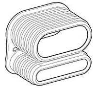 joint de trop-plein Geberit 241686001 pour raccord d'évier Geberit point culminant