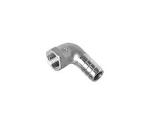 Joint de tuyau Buse à angle droit en coude de pagode SS304, connecteur tuyau d'eau chaude et froide, femelle acier inoxydable 304(12MM*1/2INCH)