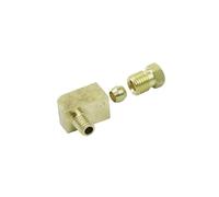 Joint De Tuyau Coudé à 90 DegréS Adaptateur de connecteur raccord Tube virole Compression coude à 90 degrés en laiton for système lubrification l'huile pour Compresseur D'air(PL614)