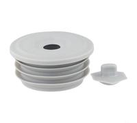 Joint de tuyau de vidange en silicone pour anneau avec diamètre réglable de 35 à 75 mm, connecteur de tuyau étanche et étanche pour tuyaux de salle de bain et cuisine (70-75 mm)