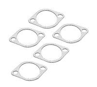 Joint de tuyau d'échappement, 5Pcs 3 "joint de tuyau d'échappement en céramique en métal avec anneau renforcé 3 pouces/76 mm tuyau de descente