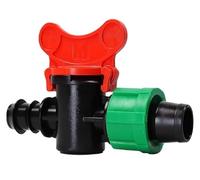 Joint de tuyau d'irrigation goutte à goutte, Valve de passage enfichable for tuyau d'irrigation, Valve de passage de tuyau d'arrosage de 16mm (10 pièces)