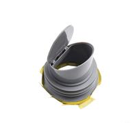 Joint de valve anti-refoulement en caoutchouc avec bride de toilette en plastique, anneau de cire épais, construction intégrée, joint étanche fiable pour toilettes (gris)