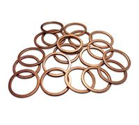 JOINT DE VIDANGE CUIVRE DE 17x21 mm - 20 PIECES