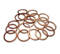 JOINT DE VIDANGE CUIVRE DE 17x21 mm - 20 PIECES