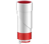 Joint de vidange mural à 45 degrés, dispositif anti-odeur à fermeture automatique, débit rapide de 90 degrés pour évier de cuisine et lavabo de salle de bain, bouchon ABS rouge et blanc