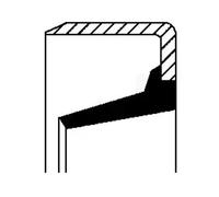 Joint de vilebrequin de boîte de vitesses FPM (caoutchouc fluoré) 01020437B