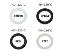Joint de virole à trois pinces, 5 ou 10 pièces, rondelle d'étanchéité de qualité sanitaire ISO for brassage maison, silicone, PTFE, FKM, EPDM(FKM,5 PCS_57MM-77.5MM)