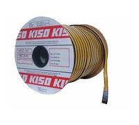 Joint de vitrage en caoutchouc alvéolaire noir - 3 x 15 mm - 100 m KISO