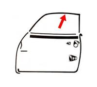 Joint de vitre de porte droite pour Karmann Ghia Coupé 72 ->74