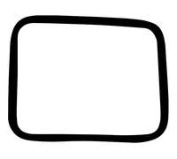 Joint de vitre latérale fixe pour VOLKSWAGEN Combi Split Brazil (1957-1975) - Qualité Allemande