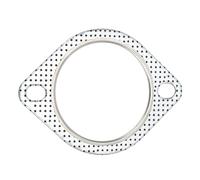 Joint D'échappement, Joint de Bride de Tuyau D'échappement à 2 Trous en Acier Perforé Universel pour Véhicule Turbo 3 Pouces/76 Mm