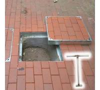 Joint décoratif imperméable pour trou d'égout - Couvercle de vidange antirouille pour carrelage et béton, parfait pour les trottoirs de ville et l'inspection des égouts et élégant