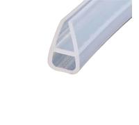 Joint d'écran de douche en Silicone, bande coulissante caoutchouc for salle bain, porte, fenêtre, accessoires fixation verre pour Paroi en Verre(6M,12mm)