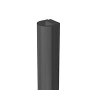 Joint demi-lune adhésif noir hauteur 6 mm, largeur 6 mm, longueur 2,5 m