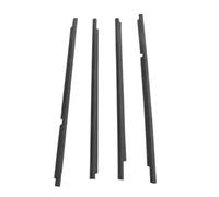 Joint D'étanchéité 4 Pièces De Moulure Extérieure Noire Ou Chromée Pour Porte 5 Portes Pour Civic 1991 1992 1993 1994 1995 EG9 Vitre 72950-SR4-003 Joints(Le noir)
