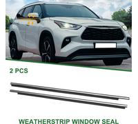 Joint D'Étanchéité De Fenêtre, Bande De Garniture De Fenêtre, Pour Toyota Highlander2011-2013, PVC, Avant Gauche Et Droit, No.757200E060/757100E060, Noir, 2 Pièces